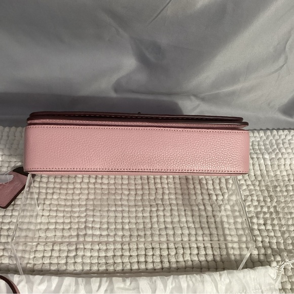 Coach Disney Daisy Duck Motif Dinky Pink Leather Crossbody Bag NEW Duster Includ - Picture 7 of 16